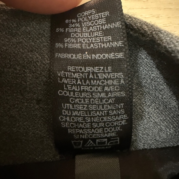 Express Pencil Skirt w/ Belt Detail – Charcoal Grey 8 - Picture 11 of 12